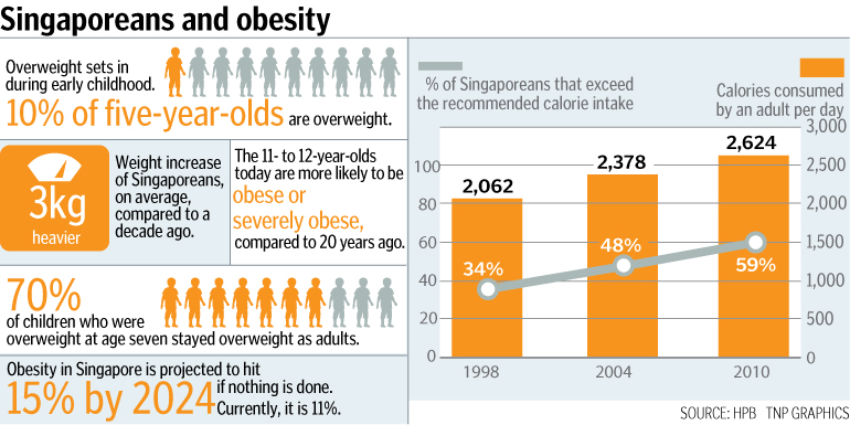 Singapore at risk of becoming fat nation, Latest Singapore ...