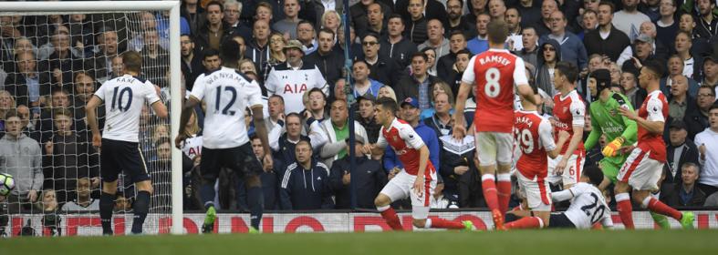Tottenham's Dele Alli scores their first goal
