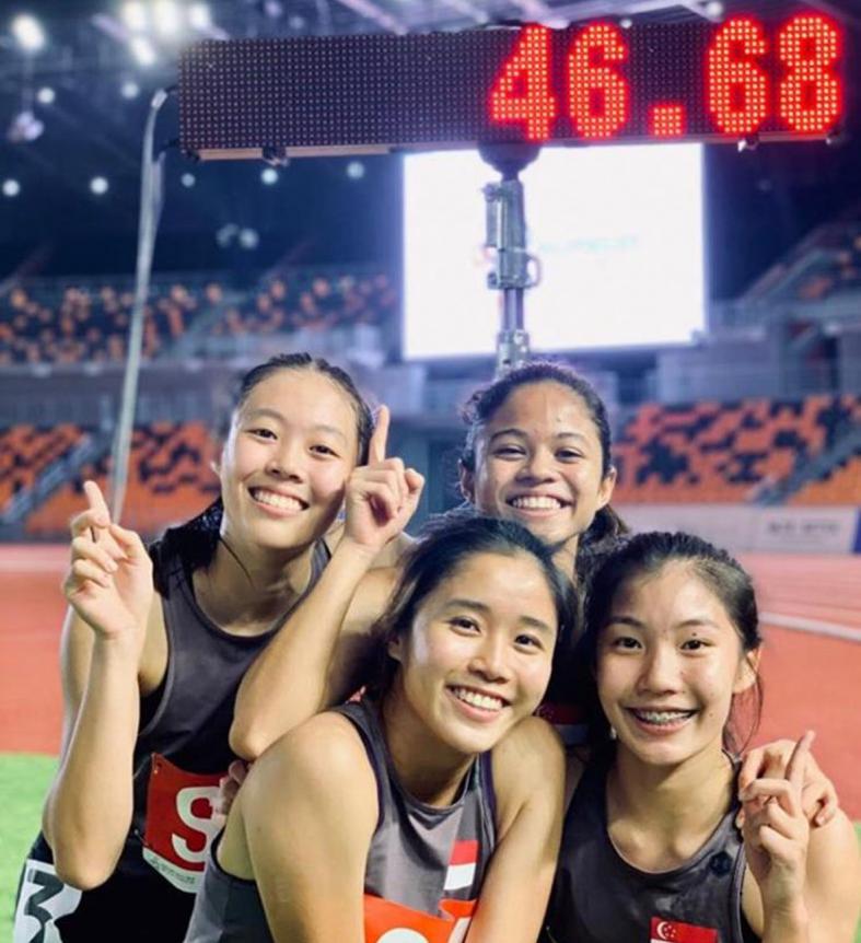 Singapore's young 4x100m team deliver surprise by breaking record