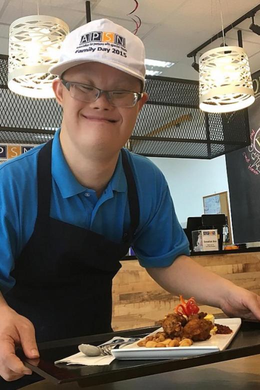 Cafe exposure for special-needs trainees