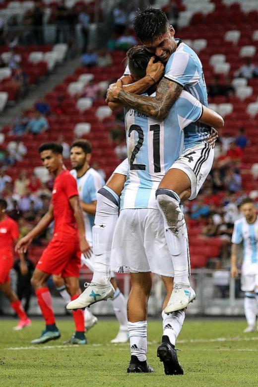Argentina just too good for Singapore