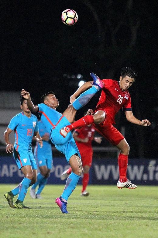 Singapore Under-23s halt worrying form with win over India