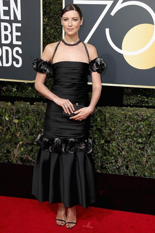 Black is far from basic at Golden Globes red carpet