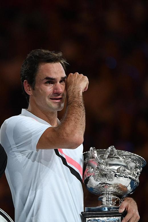 Tears flow, joy overflows for Federer