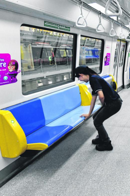 New trains for N-S, E-W lines to feature tip-up seats