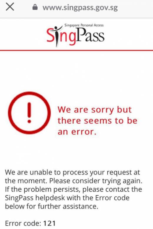 New SingPass Mobile app facing technical trouble