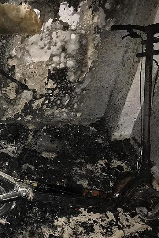 Marine Terrace resident suffers burns as PMD battery catches fire
