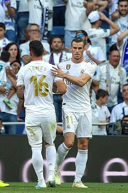 Gareth Bale, James Rodriguez in rare start as Real Madrid are held