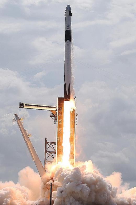 SpaceX lift-off marks landmark mission for Nasa