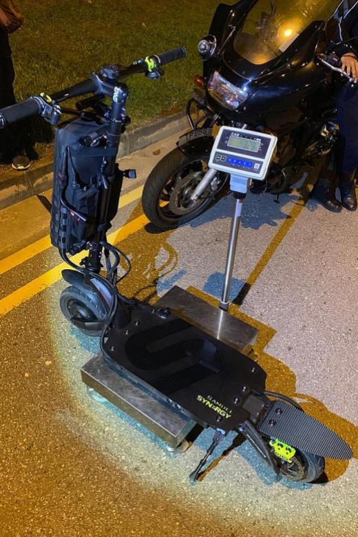 E-scooter shop owner jailed for riding PMD at 135kmh on road