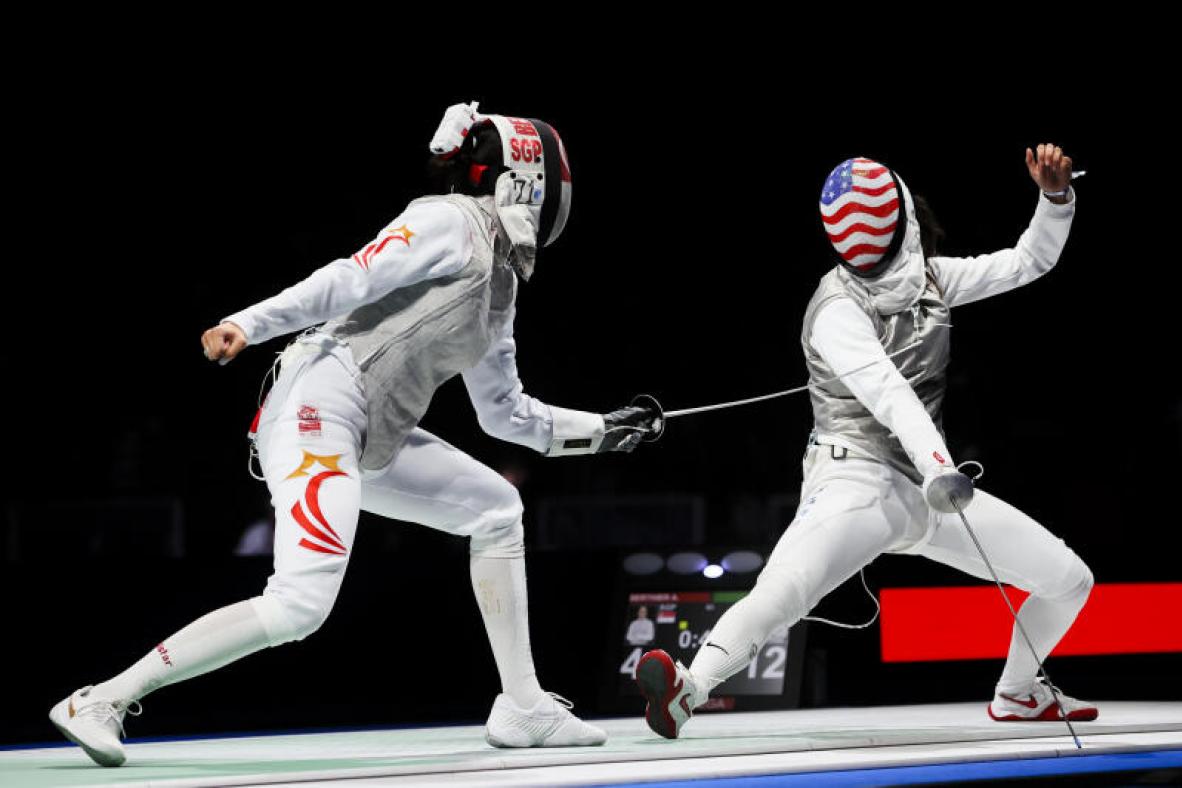 Olympics: Singapore fencer Amita Berthier beaten by world No. 5 Lee ...