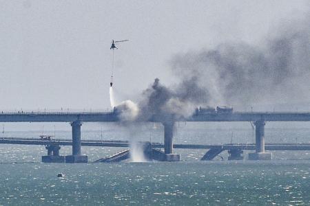 Russia's security service nabs eight for Crimea Bridge blast
