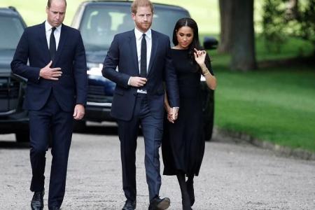 UK royals William, Kate, Harry and Meghan put on united front at Windsor Castle