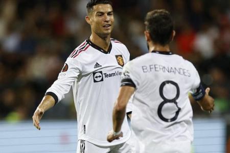 Ronaldo scores first goal this season as United stroll in Europa League