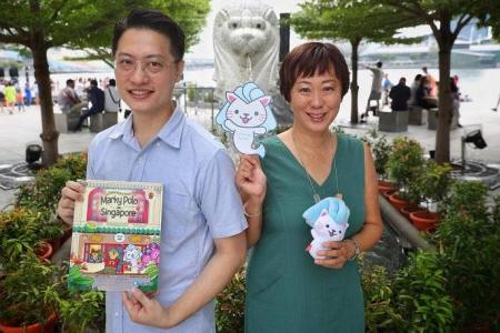 At 50, Merlion woos kids with storybook, board game, high chair and romper
