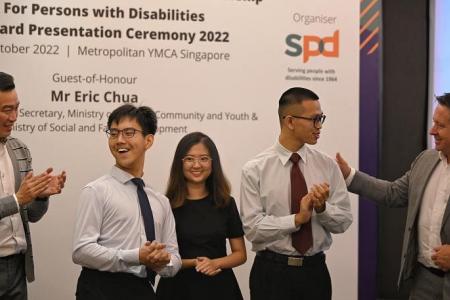 3 young S’poreans with disabilities receive APB Foundation scholarship to further their education