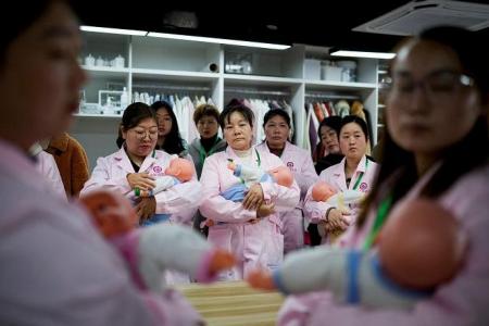 Need a nanny? Chinese school trains women to take care of newborns 