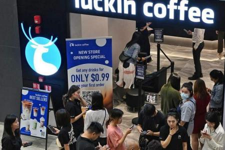 China’s Luckin Coffee makes debut at Marina Square, Ngee Ann City