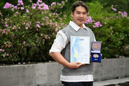 Condo resident gets SCDF award for putting out kitchen fire and evacuating residents