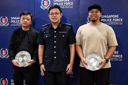 Award for 2 men who stopped suicide bid, saved elderly from alleged attack