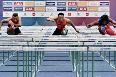 SEA Games: S'pore’s Ang Chen Xiang finishes 0.002 seconds behind Thai champion in 110m hurdles