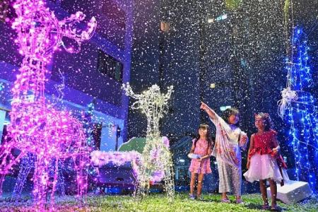‘Snow’ falls on last Christmas party in Bedok Reservoir estate but happy memories live on
