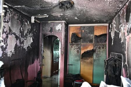 20 residents evacuated after fire breaks out at Hougang flat
