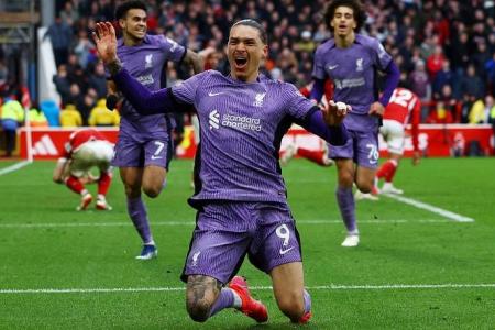 Last-gasp Darwin Nunez goal puts Liverpool four points clear of Manchester City