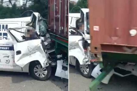 Moving company driver dies after accident with trailer truck on PIE
