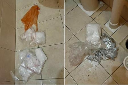5 men arrested in raid of a residential unit; 147g of heroin, 1kg of ice seized by CNB