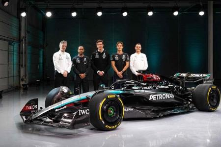 ‘Emotional’ Lewis Hamilton unveils Mercedes 2024 car