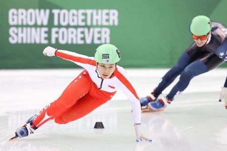 Short track speed skater Ryo Ong finds self-belief in unfamiliar environment at Winter Youth Olympics