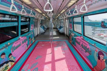 Hari Raya-themed trains and buses spread festive cheer