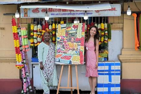 Japanese artist celebrates Singapore’s heritage artisans with paint brush  