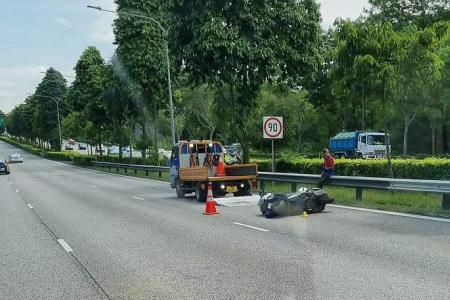 Female pillion rider dies after motorcycle skids along Seletar Expressway