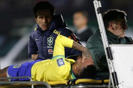 Neymar injured as Brazil lose 2-0 in Uruguay