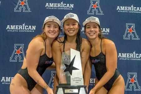 Christie Chue named outstanding swimmer at US meet