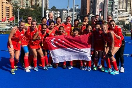 Singapore women’s masters hockey team clinch gold at Asian Continental Cup