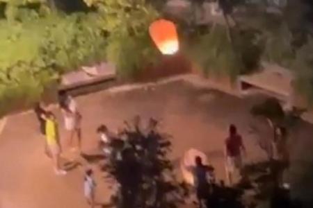 Sky lanterns illegally released near Clementi HDB blocks