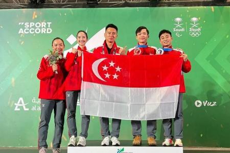 Celebrations on hold after Jowen Lim bags wushu bronze at World Combat Games
