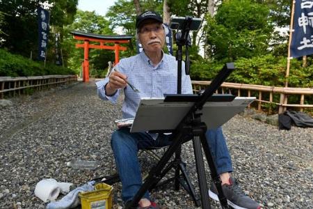 Japanese grandpa wins hearts, followers as art YouTuber 