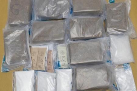Over 8kg of drugs worth $343,000 seized in CNB sting operation