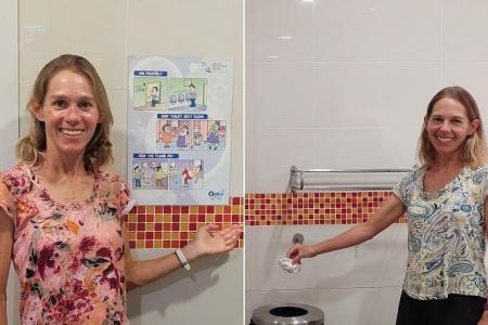 US linguists so tickled by Singapore's toilet etiquette posters, they wrote a paper on such campaigns