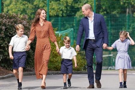 Young British royals enjoy first taste of new school