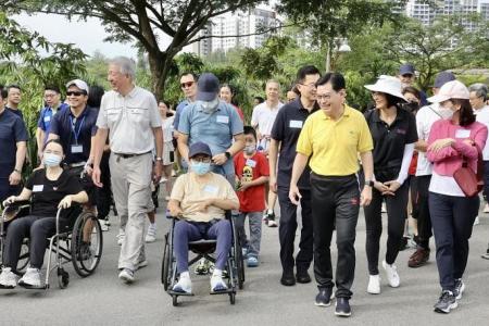 On World Stroke Day, DPM Heng recounts his recovery,  joins fellow survivors on walk