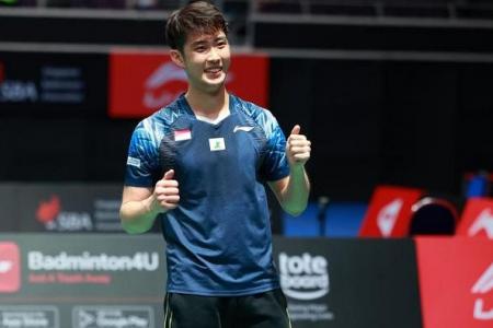 Loh Kean Yew defends home pride at Singapore Open