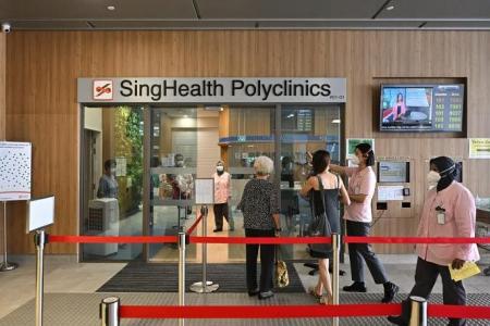 Spike in number of patients seeking treatment at polyclinics for respiratory infection 