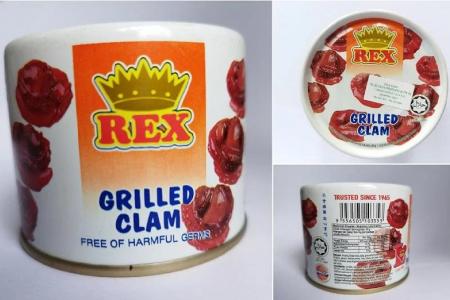 SFA recalls Rex Grilled Clams with excessive cadmium levels 