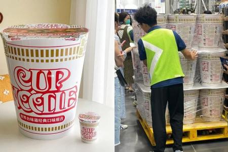‘Giant cup noodles bucket’ in Shenzhen goes for $373 online 