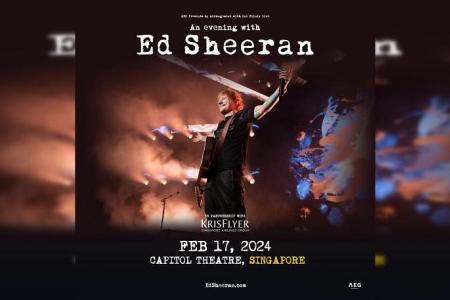 Ed Sheeran to hold intimate gig at Capitol Theatre a day after sold-out National Stadium concert